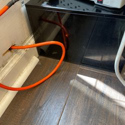 Alvic Management - This is an example of the shoddy image in one of the management company's building. This is unsafe and dangerous