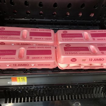 Walmart Supercenter - Cheapest eggs I've ever seen, $1.16/doz, 9.7¢ each for Jumbo size. No wonder there's only 4 dozen left. - Department Stores Near Me - Farmingdale, New York Walmart Supercenter - Cheapest eggs I've ever seen, $1.16/doz, 9.7¢ each for Jumbo size. No wonder there's only 4 dozen left. - Department Stores Near Me - Farmingdale, New York