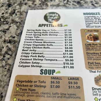 Simply Fresh Thai - Menu Appetizers - Thai Near Me - Chula Vista, California Simply Fresh Thai - Menu Appetizers - Thai Near Me - Chula Vista, California