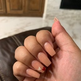 Coffin nail shape, Valentine inspired!
