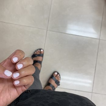 Q Nails & Spa - Gel manicures- funny bunny OPI & regular pedicure alpine snow OPI - Nail Salons Near Me - Las Vegas, Nevada Q Nails & Spa - Gel manicures- funny bunny OPI & regular pedicure alpine snow OPI - Nail Salons Near Me - Las Vegas, Nevada