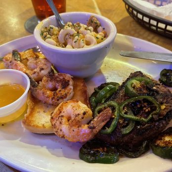Texas Roadhouse - I added grilled jalapeños to my 8oz Sirloin with grilled shrimp and Mac&Cheese, and it was delicious with that extra kick. - Steakhouses Near Me - Duluth, Minnesota Texas Roadhouse - I added grilled jalapeños to my 8oz Sirloin with grilled shrimp and Mac&Cheese, and it was delicious with that extra kick. - Steakhouses Near Me - Duluth, Minnesota