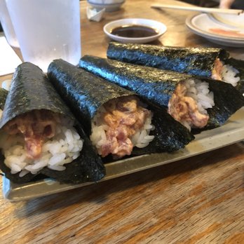 Kats Sushi - Spicy Ahi Handrolls - Sushi Bars Near Me - Honolulu, Hawaii