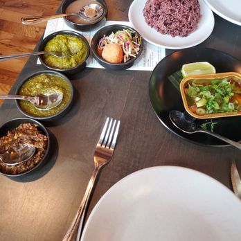 Vinai - Sardines with purple sticky rice, curry crab ball and all 4 dips - New American Near Me - Minneapolis, Minnesota