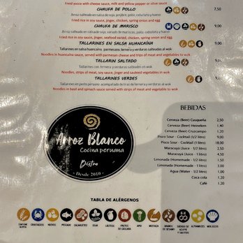 Arroz Blanco - Menu - Peruvian Near Me - Seville, SE Arroz Blanco - Menu - Peruvian Near Me - Seville, SE