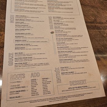 HOLSTEINS - Menu - Burgers Near Me - Las Vegas, Nevada