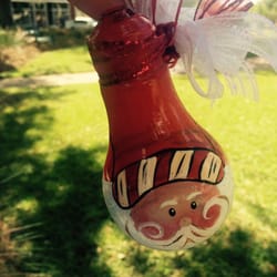 L T L Flowers & Gifts - Found the cutest handmade Christmas ornaments made out of light bulbs!