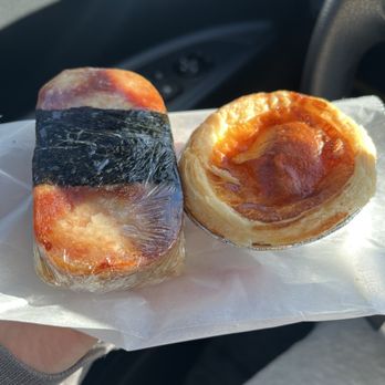 Fresh Roast - Egg tart and spam musubi! - Coffee & Tea Near Me - San Gabriel, California