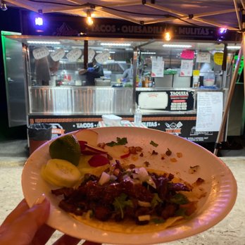 Maya Tacos - Pastor taco! There were 4 but my husband ate too quick! - Food Trucks Near Me Maya Tacos - Pastor taco! There were 4 but my husband ate too quick! - Food Trucks Near Me