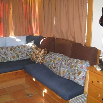Olema Cottages - couch at farmers parlor - Vacation Rentals Near Me - Olema, California