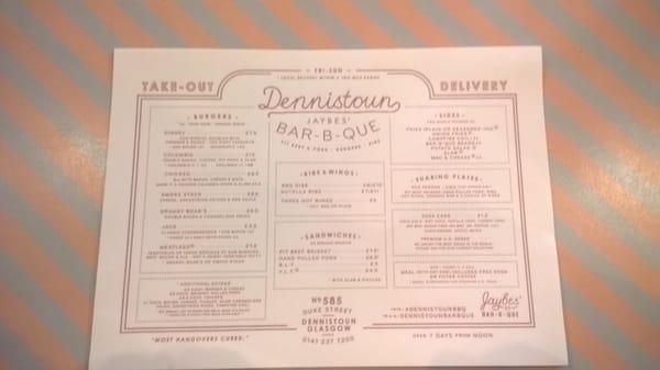 Menu photo 3 Dennistoun Bar-B-Que Glasgow, GLG