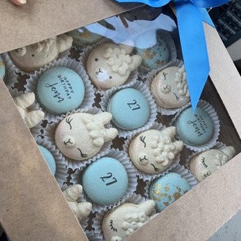 Rooftop Macarons - Strawberry and birthday cake customer character macarons. Absolutely to die for! - Macarons Near Me - Sacramento, California Rooftop Macarons - Strawberry and birthday cake customer character macarons. Absolutely to die for! - Macarons Near Me - Sacramento, California