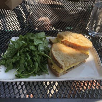 The Guest House - Breakfast sandwich (sausage) with arugula salad - American Near Me - Kenmore, Washington The Guest House - Breakfast sandwich (sausage) with arugula salad - American Near Me - Kenmore, Washington