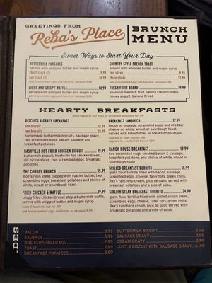 Menu photo 1 Reba's Place Atoka, OK
