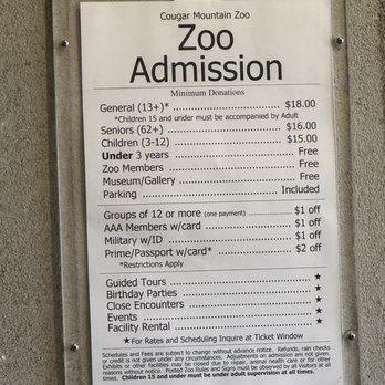 Cougar Mountain Zoological Park - Zoos Near Me - Issaquah, Washington Cougar Mountain Zoological Park - Zoos Near Me - Issaquah, Washington
