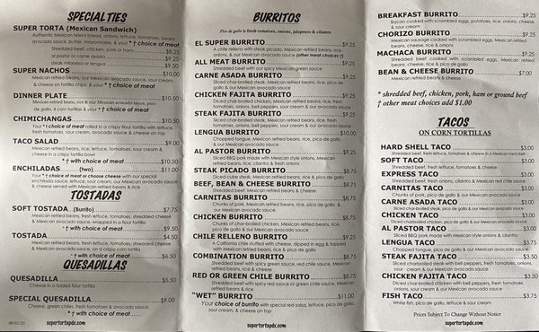 Menu photo 6 Super Torta Portland, OR