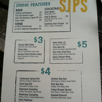 Sampan - 2013 Sips Menu - Asian Fusion Near Me - Philadelphia, Pennsylvania
