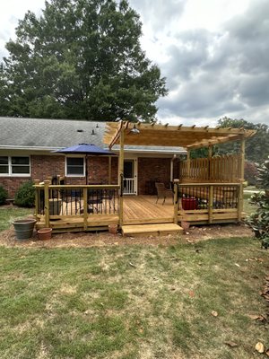 Deck & Porch Construction - At DK Merritt Construction, we specialize in crafting stunning, durable decks that elevate your outdoor living experience. With over 25 years of expertise, we bring precision and creativity to every deck construction project, designing spaces that seamlessly blend functionality and style. Whether you envision a cozy, private retreat or a spacious area for entertaining friends and family, our team works closely with you to bring your vision to life. From choosing high-quality materials to ensuring expert craftsmanship, we pay attention to every detail, creating a deck that enhances the beauty and value of your property. Whether it’s a simple design or a multi-level masterpiece, DK Merritt Construction is your trusted partner for building the perfect outdoor space to enjoy for years to come.