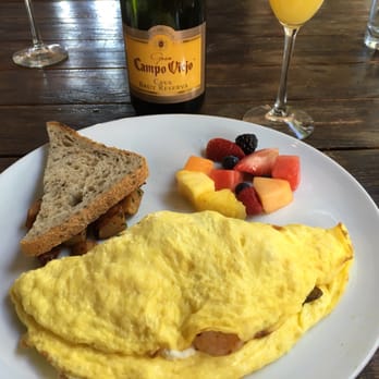 The Raymond 1886 - Make your own omelette: shrimp, avocado, goat cheese and mushroom - New American Near Me - Pasadena, California The Raymond 1886 - Make your own omelette: shrimp, avocado, goat cheese and mushroom - New American Near Me - Pasadena, California