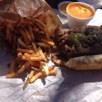 Parky's Hot Dogs - Combo Italian Beef and Sausage, wet, sweet peppers, and mozzarella cheese. Side of cheese fries and a Vanilla Malt - Hot Dogs Near Me - Forest Park, Illinois