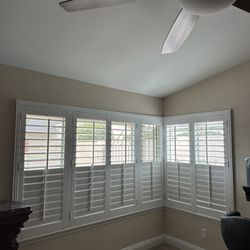 LnA shutters - Wood shutters with a split feature which allows you to control privacy