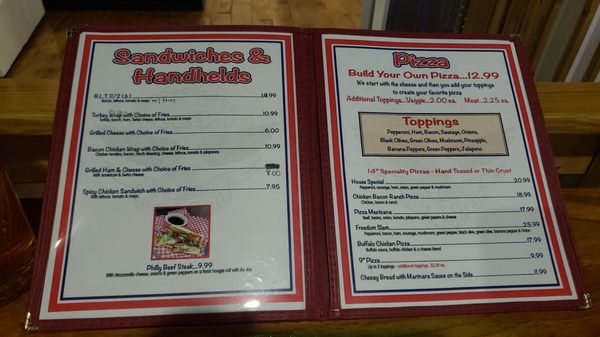 Menu photo 2 freedom bar and grill Lawrence, MI Menu photo 2 freedom bar and grill Lawrence, MI