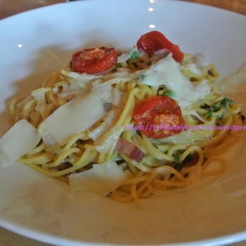 NOtaBLE The Restaurant - NOtaBLE spaghetti carbonara | house-made mesquite bacon, local shelling peas, pecorino - Canadian (New) Near Me - Calgary, Alberta NOtaBLE The Restaurant - NOtaBLE spaghetti carbonara | house-made mesquite bacon, local shelling peas, pecorino - Canadian (New) Near Me - Calgary, Alberta