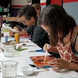 Texture Gallery & Art Bar - Working hard
