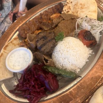 Marash Turkish Cuisine - Mixed Mix Grill Platter for one - Mediterranean Near Me - Hallandale Beach, Florida