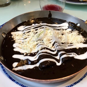 Azul - Enchiladas de mole negro con panela (filled with cheese) - Mexican Near Me - México, D.F., DIF Azul - Enchiladas de mole negro con panela (filled with cheese) - Mexican Near Me - México, D.F., DIF