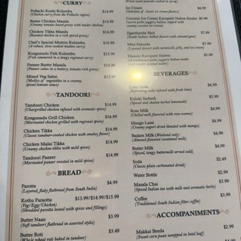 Kongunadu - Menu - Indian Near Me - San Jose, California Kongunadu - Menu - Indian Near Me - San Jose, California