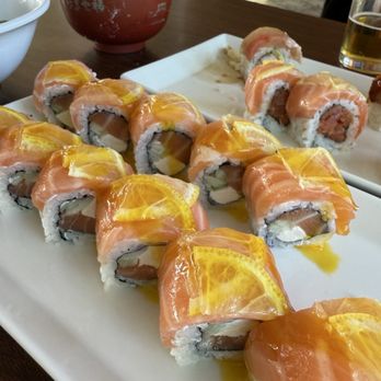 Mizu - Salmon Special Roll, Mission Bay Roll - Sushi Bars Near Me - San Diego, California