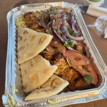 Akhis Authentic Shawarma & Kebab - Chicken skewer bowl to go - Mediterranean Near Me - San Diego, California