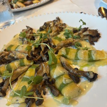 Angele Restaurant & Bar - close up of agnolotti - French Near Me - Napa, California