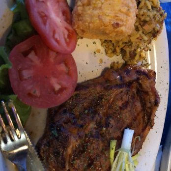 Blind Tiger - Dry aged ribeye, fried corn, dirty rice - Cajun/Creole Near Me - Shreveport, Louisiana