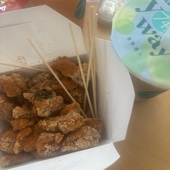T4 - Basil Popcorn Chicken 鹽酥雞 - Bubble Tea Near Me - Oakland, California