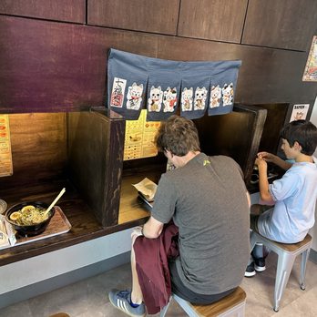 Ramen Station - Individual cubbies eating - Ramen Near Me - Oakland, California