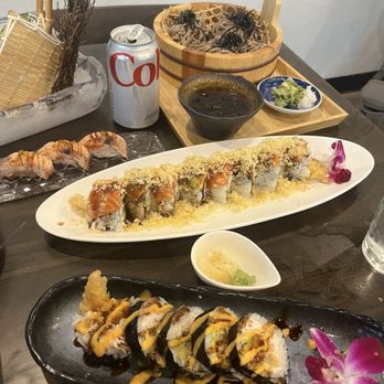 Sushi Yume - Shrimp tempura roll, crunch salmon roll, salmon nigiri, zaru soba noodles - Japanese Near Me - Round Rock, Texas Sushi Yume - Shrimp tempura roll, crunch salmon roll, salmon nigiri, zaru soba noodles - Japanese Near Me - Round Rock, Texas