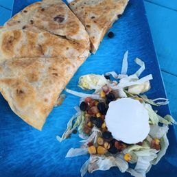 $20 with tip chicken quesadilla no salsa just some sour cream and lettuce $20 with tip chicken quesadilla no salsa just some sour cream and lettuce