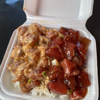 Ono Seafood - Combo Spicy ahi and shoyu ahi - Seafood Near Me - Honolulu, Hawaii Ono Seafood - Combo Spicy ahi and shoyu ahi - Seafood Near Me - Honolulu, Hawaii