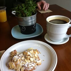 Duft & Co Bakehouse - Almond croissant and an Americano