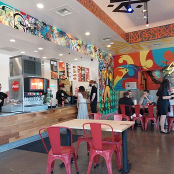 Dave's Hot Chicken - Like a subway station in decor (graffiti-style art) & echo-y noise level - Chicken Shop Near Me - Clackamas, Oregon Dave's Hot Chicken - Like a subway station in decor (graffiti-style art) & echo-y noise level - Chicken Shop Near Me - Clackamas, Oregon