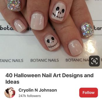 Pearl Nails and Spa - Showed them this picture of Jack Skellington's face. I wanted the face on my ring finger. - Nail Salons Near Me - Long Beach, California Pearl Nails and Spa - Showed them this picture of Jack Skellington's face. I wanted the face on my ring finger. - Nail Salons Near Me - Long Beach, California