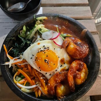 Southgate - Shrimp dolsot Bibimbap Bowl - Korean Near Me - Philadelphia, Pennsylvania Southgate - Shrimp dolsot Bibimbap Bowl - Korean Near Me - Philadelphia, Pennsylvania
