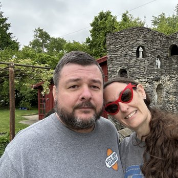 Hartman Rock Garden - Shawn and Erika in from of the Rock  Garden - Parks Near Me - Springfield, Ohio