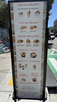 Menu photo 1 Hila Gelato Caffe San Francisco, CA Menu photo 1 Hila Gelato Caffe San Francisco, CA