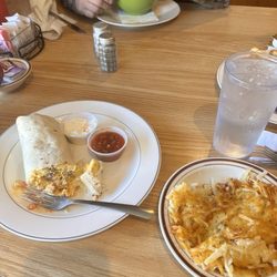 The Buck Stops Here - Breakfast burrito, hash browns, breakfast bowl
