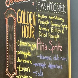 Drink menu board