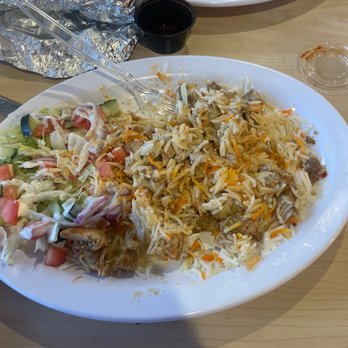 Halal Basket - I ate like half already and this is how much if left - Mediterranean Near Me - San Marcos, Texas Halal Basket - I ate like half already and this is how much if left - Mediterranean Near Me - San Marcos, Texas