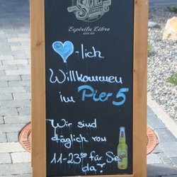 Pier 5 - Tafel am Eingang